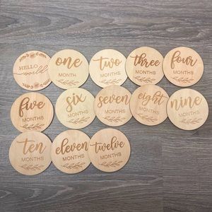 Baby Monthly Milestone Markers.